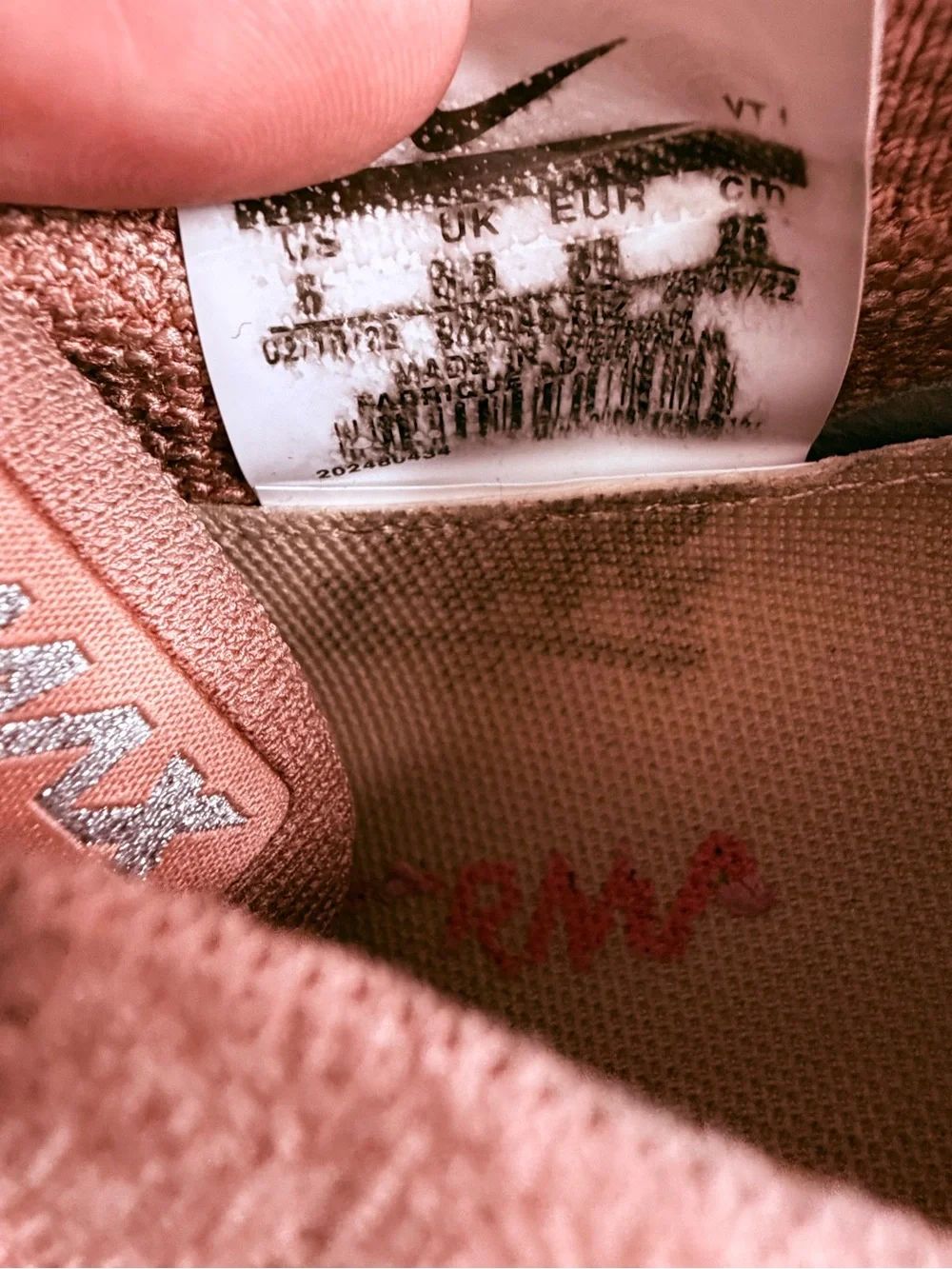 Nike Women's Knit Lace-Up Sneakers - Rose/Coral